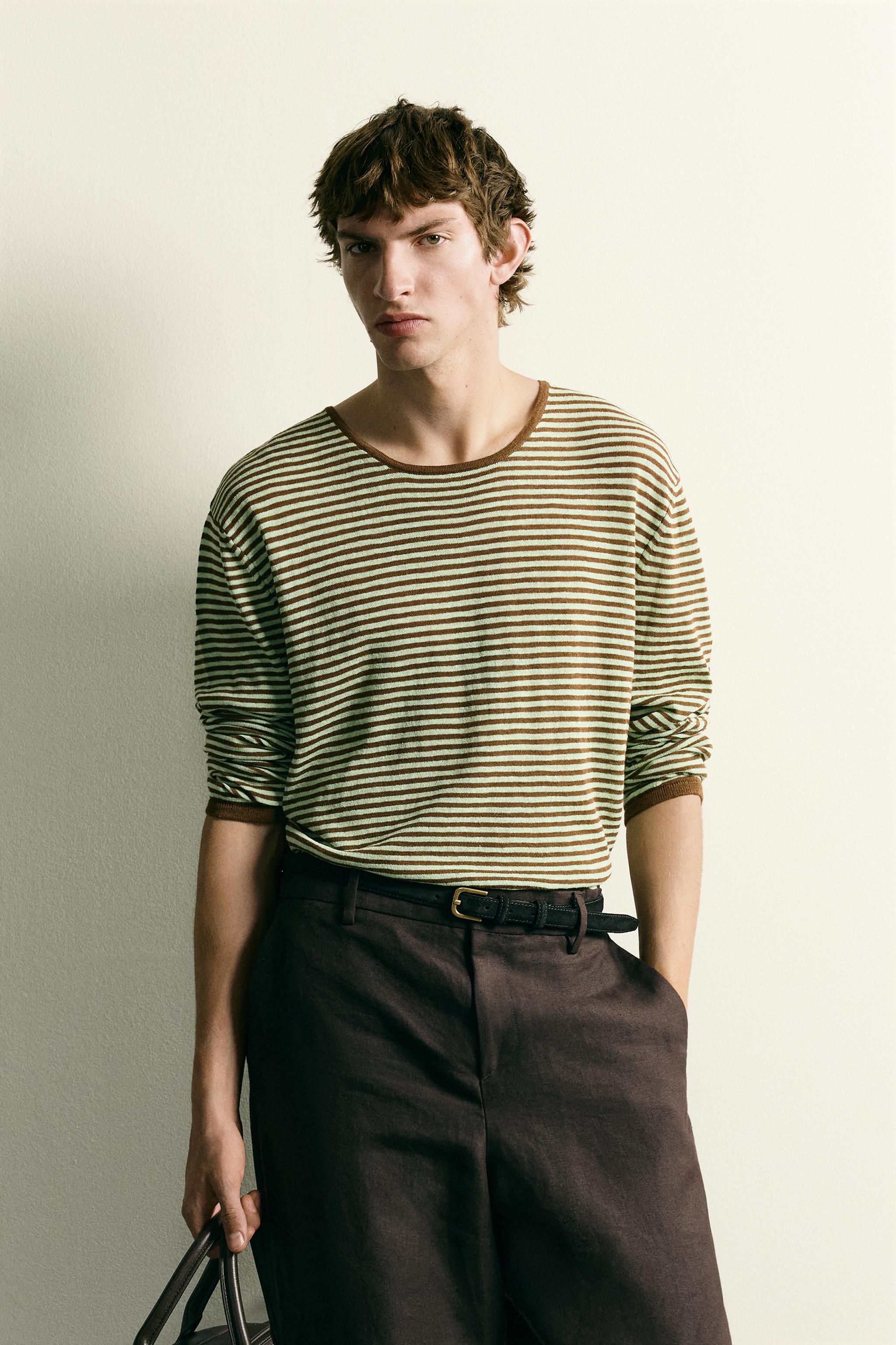 LIGHTWEIGHT STRIPED JACQUARD JUMPER